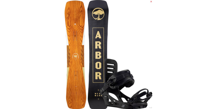 Arbor 2022 Westmark Camber Snowboard with K2 Bindings Deal
