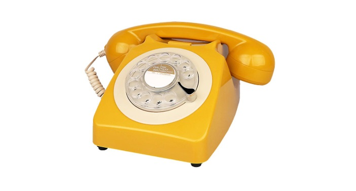 Retro Phone - Yellow