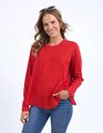 Elm Melrose Long Sleeve Top - Poppy